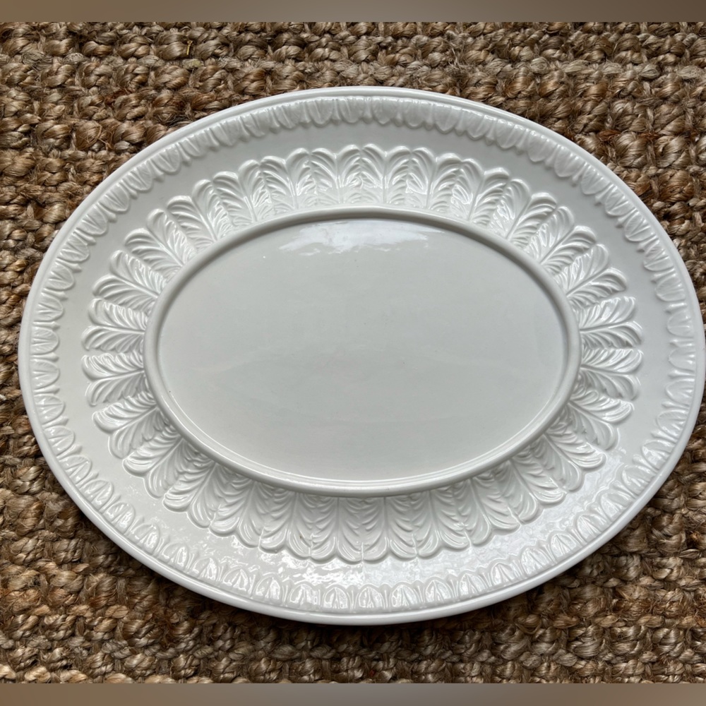Antique Italian Ceramic Platter Tray